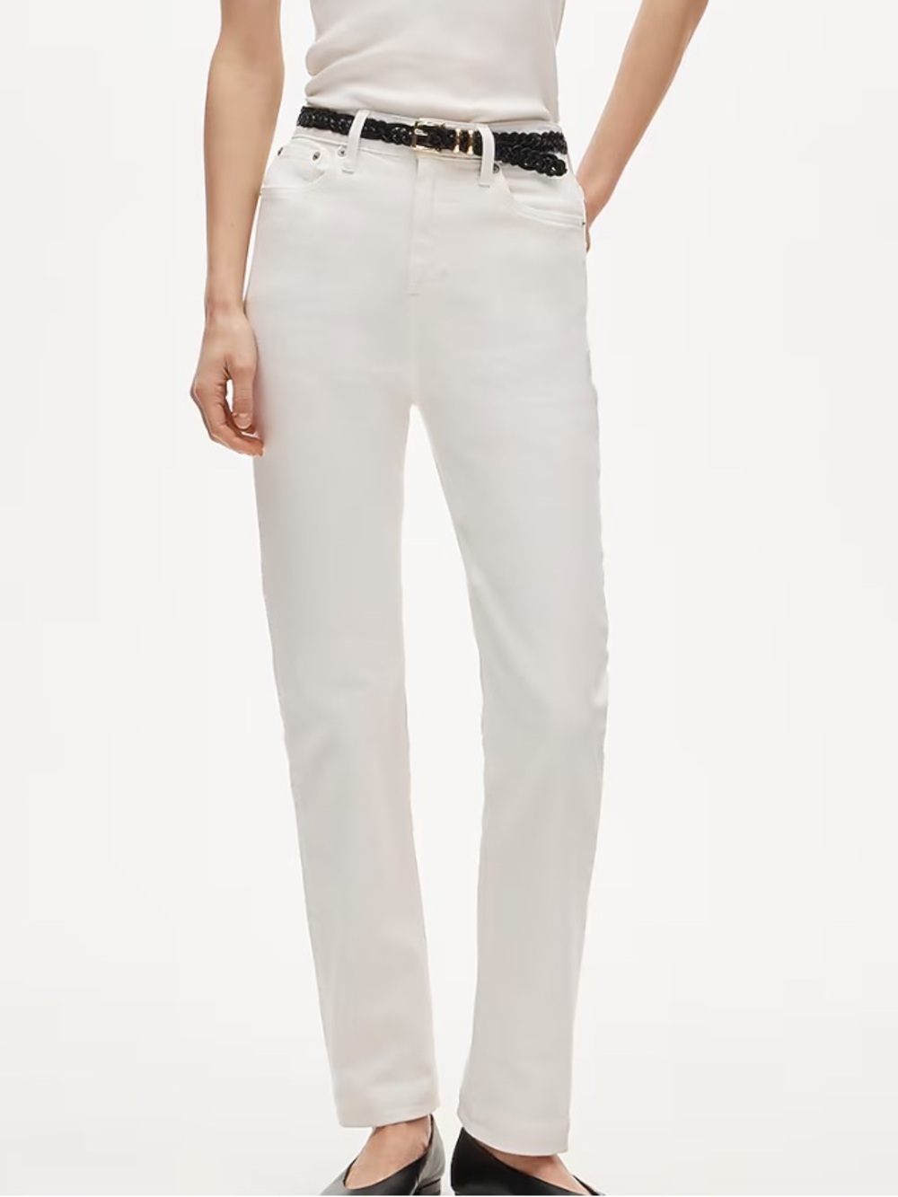 J crew Nipped straight jean in stretch
